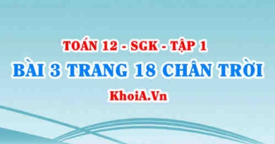 Bài 3 trang 18 Toán 12 Tập 1 Chân trời sáng tạo